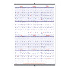 Yearly Wall Calendar, 24 x 36, White/Blue Sheets, 12-Month (Jan To Dec): 2026