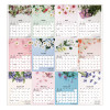 Romantic Wall Calendar, Floral Photography, 12 x 17, White/Multicolor Sheets, 12-Month (Jan To Dec): 2026