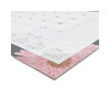 Monthly Desk Pad Calendar, Pink Daisy Artwork, 22 x 17, Pink/White Sheets, Black Binding, 12-Month (Jan To Dec): 2026
