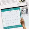 Pets Collection Monthly Desk Pad, Furry Kittens Photography, 22 x 17, White Sheets, Black Binding, 12-Month (Jan-Dec): 2026