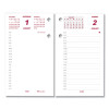 Daily Calendar Pad Refill, 6 x 3.5, White/Burgundy/Gray Sheets, 12-Month (Jan To Dec): 2026