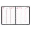 Essential Collection Weekly Appointment Book In Columnar Format, 11 x 8.5, Black Cover, 12-Month (Jan To Dec): 2026