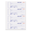 Durable Hardcover Numbered Money Receipt Book, Two-Part Carbonless, 6.88 x 2.75, 4 Forms/Sheet, 300 Forms Total