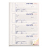 Durable Hardcover Numbered Money Receipt Book, Three-Part Carbonless, 6.88 x 2.75, 4 Forms/Sheet, 200 Forms Total