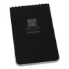 All-Weather Wire-O Notepad, Black Cover, Universal: Narrow Rule And Quadrille Rule (4 Sq/In), (50) White 4 x 6 Sheets