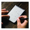 All-Weather Wire-O Notepad, Black Cover, Universal: Narrow Rule And Quadrille Rule (4 Sq/In), (50) White 3 x 5 Sheets