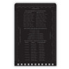 All-Weather Wire-O Notepad, Black Cover, Universal: Narrow Rule And Quadrille Rule (4 Sq/In), (50) White 3 x 5 Sheets