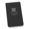 All-Weather Wire-O Notepad, Black Cover, Universal: Narrow Rule And Quadrille Rule (4 Sq/In), (50) White 3 x 5 Sheets