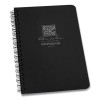 All-Weather Wire-O Notebook, 1-Subject, Universal: Narrow Rule And Quadrille Rule, Black Cover, (32) 7 x 4.63 Sheets