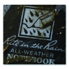 All-Weather Wire-O Notebook, 1-Subject, Universal: Narrow Rule And Quadrille Rule, Black Cover, (32) 7 x 4.63 Sheets