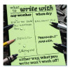 All-Weather Wire-O Notebook, 1-Subject, Universal: Narrow Rule And Quadrille Rule, Dark Green Cover, (32) 7 x 4.63 Sheets