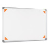 Beacons Smart Stickers For Whiteboards, Reusable Triangles, 2.5" x 2.5", Fluorescent Orange, 4 Pieces