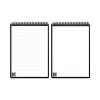 Flip Smart Notepad, Teal Cover, Lined/Dot Grid Rule, 8.5 x 11, White, 16 Sheets