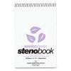 Enviroshades Steno Notepad, White Cover, Gregg Rule, (80) Orchid 6 x 9 Sheets, 4/Pack