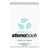 Enviroshades Steno Notepad, White Cover, Gregg Rule, (80) Blue 6 x 9 Sheets, 4/Pack