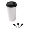 Beverage Plugs, 2", Black, 2,000/Carton