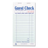 Guest Check Pad, 17 Lines, Two-Part Carbonless, 3.6 x 6.7, 50 Forms/Pad, 50 Pads/Carton