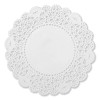 Lace Doilies, Round, 4", White, 10,000/Carton