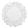 Lace Doilies, Round, 5", White, 10,000/Carton