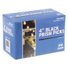 Prism Picks, Plastic, 4", Black, 500/Box, 5 Boxes/Carton