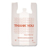 Thank You Bags, Thank You - Have a Nice Day Labeling, Cut-Out Handles, 11.5" x 6.5" x 21", White/Red, 1,000/Carton