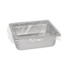 Steam Pan Liners For 1/3-Size Pans, Includes Twist-Ties, 18" x 14", Clear, 250/Carton