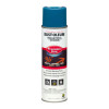 Industrial Choice M1800 System Water-Based Precision Line Marking Paint, Flat Apwa Caution Blue, 17 Oz Aerosol Can, 12/Carton