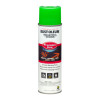 Industrial Choice Precision Line Marking Paint, Fluorescent Green, 17 Oz Aerosol Can, 12/Carton