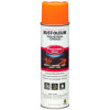 Industrial Choice Precision Line Marking Paint, Flat Fluorescent Orange, 17 Oz Aerosol Can, 12/Carton