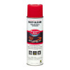 Industrial Choice M1800 System Water-Based Precision Line Marking Paint, Flat Safety Red, 17 Oz Aerosol Can, 12/Carton