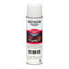 Industrial Choice M1800 System Water-Based Precision Line Marking Paint, Flat White, 17 Oz Aerosol Can, 12/Carton
