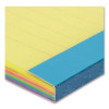 Divider Sticky Notes, 6-Tab Sets, Note Ruled, 4" x 6", Assorted Colors, 60 Sheets/Set, 3 Sets/Pack