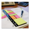 Mixed Ring-Binder-Insertable Note Pad And Page Flag Set, Assorted Sizes And Colors, 11 Pads/Set, 5 Sets/Pack