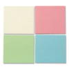 100% Recycled Self-Stick Notes, 3" x 3", Assorted Pastel Colors, 100 Sheets/Pad, 12 Pads/Pack