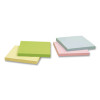 100% Recycled Self-Stick Notes, 3" x 3", Assorted Pastel Colors, 100 Sheets/Pad, 12 Pads/Pack
