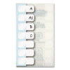 Legal Index Tabs, Customizable: Handwrite Only, 1/5-Cut, White, 1" Wide, 104/Pack