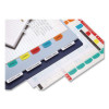 Inkjet Printable Index Tabs, 1/5-Cut, Assorted Colors, 1.13" Wide, 375/Pack