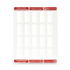 Laser Printable Index Tabs, 1/5-Cut, White, 2" Wide, 300/Pack