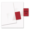 Easy-To-Read Self-Stick Index Tabs, 0.43" Wide, Red, 50/Pack