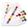 Removable Page Flags, Green/Yellow/Red/Blue/Orange, 10/Color, 50/Pack