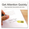 Arrow Message Page Flag Refills, "Sign Here", Yellow, 120 Flags/Roll, 6 Rolls/Box
