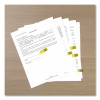 Arrow Message Page Flag Refills, "Sign Here", Yellow, 120 Flags/Roll, 6 Rolls/Box