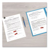 Arrow Message Page Flag Refills, "Please Sign And Return", Red, 120 Flags/Roll, 6 Rolls/Box