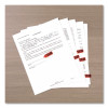 Arrow Message Page Flag Refills, "Please Sign And Return", Red, 120 Flags/Roll, 6 Rolls/Box