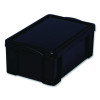 9.51 Qt. Latch Lid Storage Tote, 15.55" x 10.04" x 6.1", Solid Black