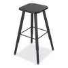 Alphabetter Adjustable-Height Student Stool, Backless, Supports Up To 250 Lb, 35.5" Seat Height, Black
