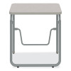 Alphabetter 2.0 Height-Adjustable Student Desk With Pendulum Bar, 27.75" x 19.75" x 29" To 43", Pebble Gray