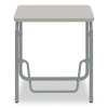Alphabetter 2.0 Height-Adjustable Student Desk With Pendulum Bar, 27.75" x 19.75" x 29" To 43", Pebble Gray