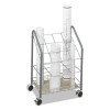 Wire Roll/Files, 12 Compartments, 18w X 12.75d X 24.5h, Gray