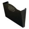 Steel Wall Pocket, Letter Size, 12" x 3" x 9", Black